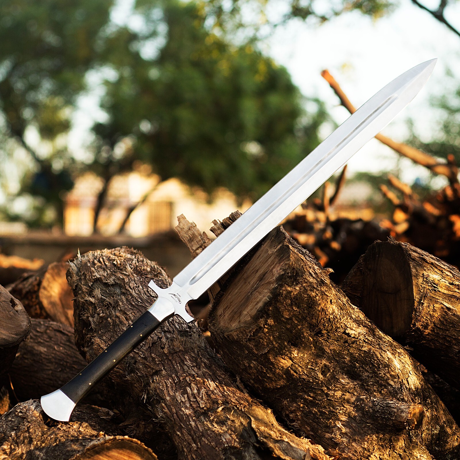 Custom Handmade Full Tang Steel Sword With Scabbard- Battle Ready Sword