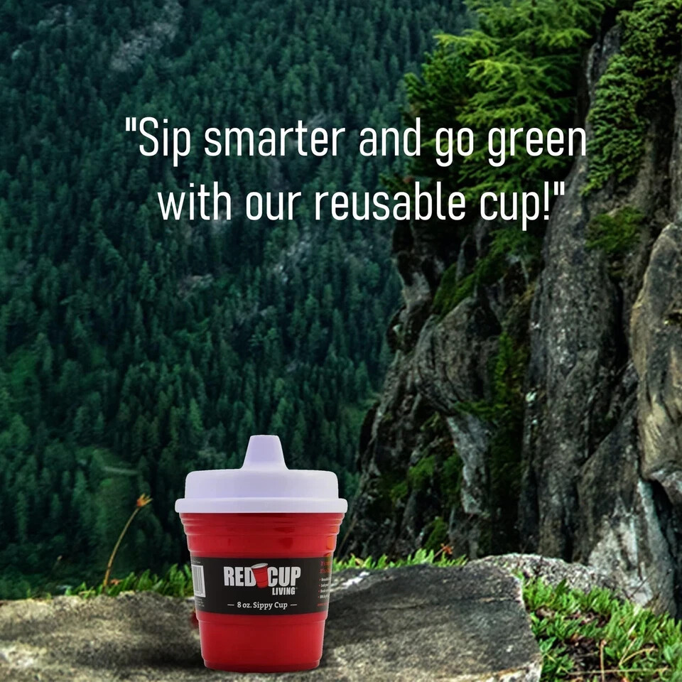 RCL 2 PK Sippy Cups 8 Oz w/ lid Baby Trainer Toddler for Trave & Home Free Ship