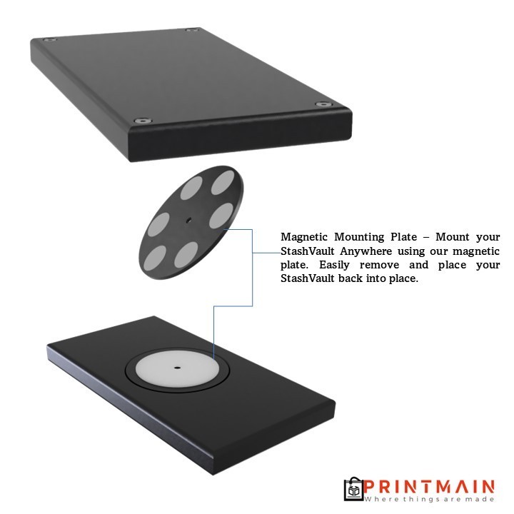 StashVault Diversion Safe, Hidden Secret Magnetic Stash Box Cash Crypto USA MADE