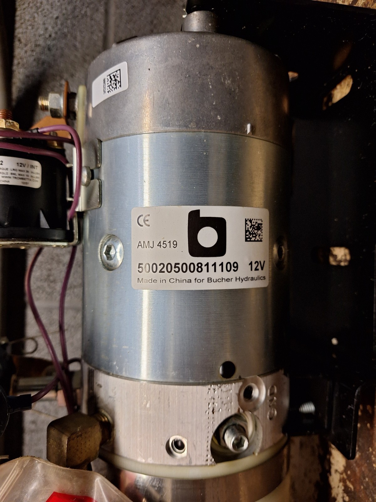 NOS Bucher Dyna-Might M-500-0129 PU5007 12V Hydraulic Power Unit Plow Lift Dump