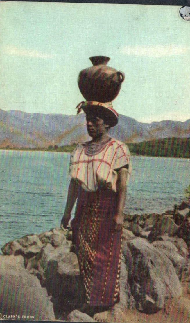 1942 Guatemala Postcard - Native Woman - Censored - To New York - Bisect