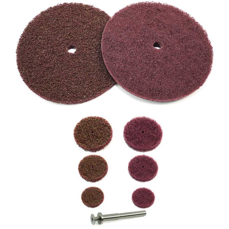Cleaning Wheel Pack 180 400 Grit | Scotch Polishing Bench & Die Grinder Dremel