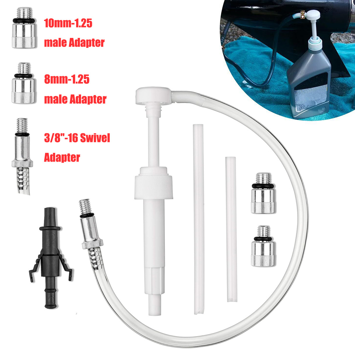 Lower Unit Gear Oil Pump for Standard Quart Bottles Marine Boat Outboard Motors