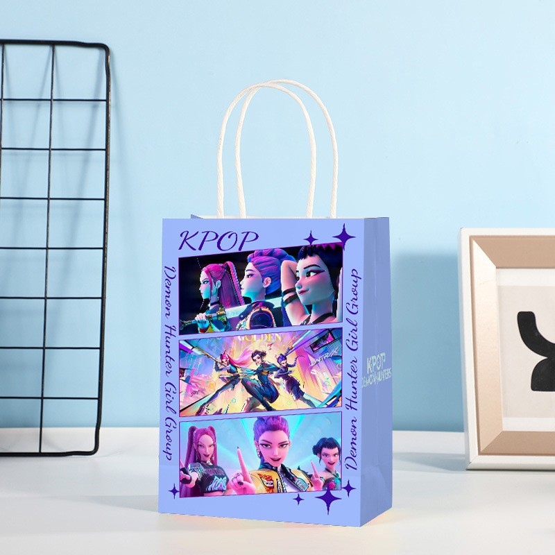 Demon Hunter Party Favors Gift Bags KPOP Birthday Decoration Loot Bags Food Set
