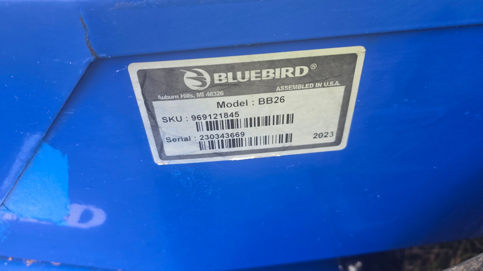 MAKE OFFER Blue Bird / HONDA Brush Mower Cutter Hydro Drive 26" fits Billy Goat