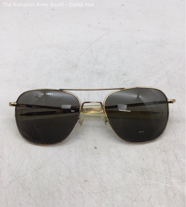 Vintage American Optical Vintage Gold Tone Military Aviator Sunglasses