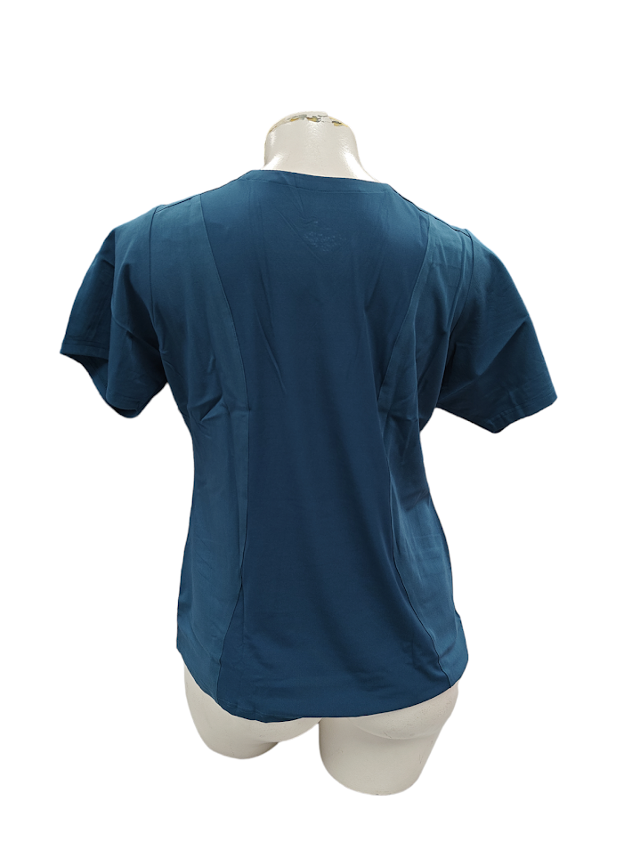 WonderWink Aero Women's Flex Back V-Neck Scrub Top V6129- Caribbean Blue
