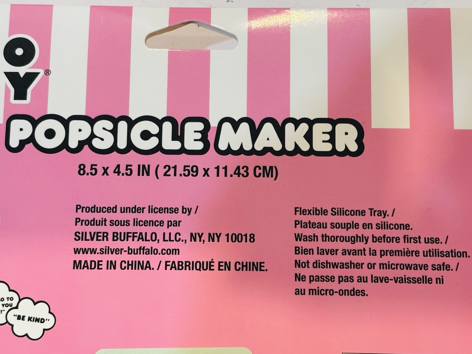 Hello Kitty Popsicle Maker Ice Pop Mold Set Flexible Silicone Pink New In Box