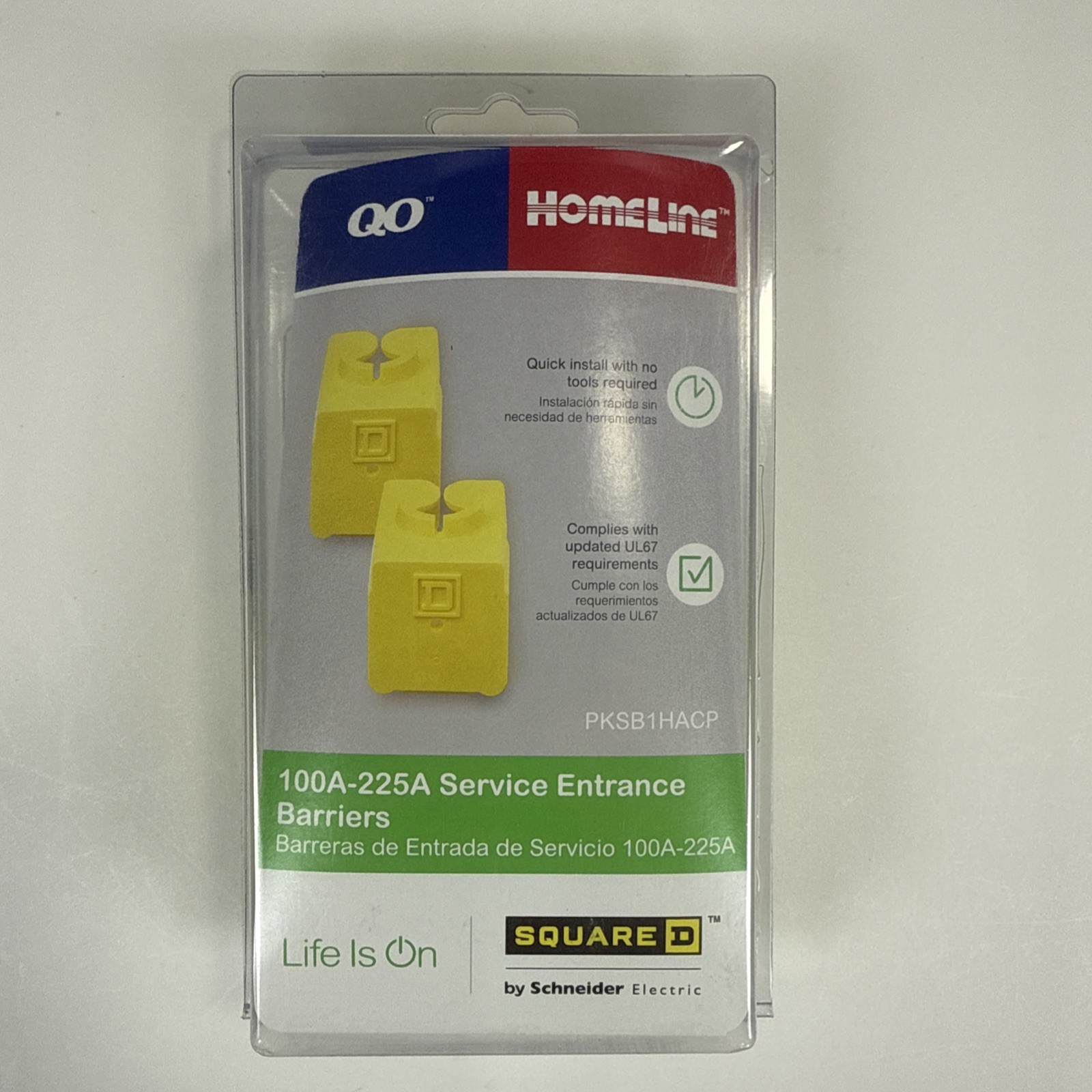 Square D 100 AMP- 225 AMP Service Entrance Barriers - PKSB1HACP