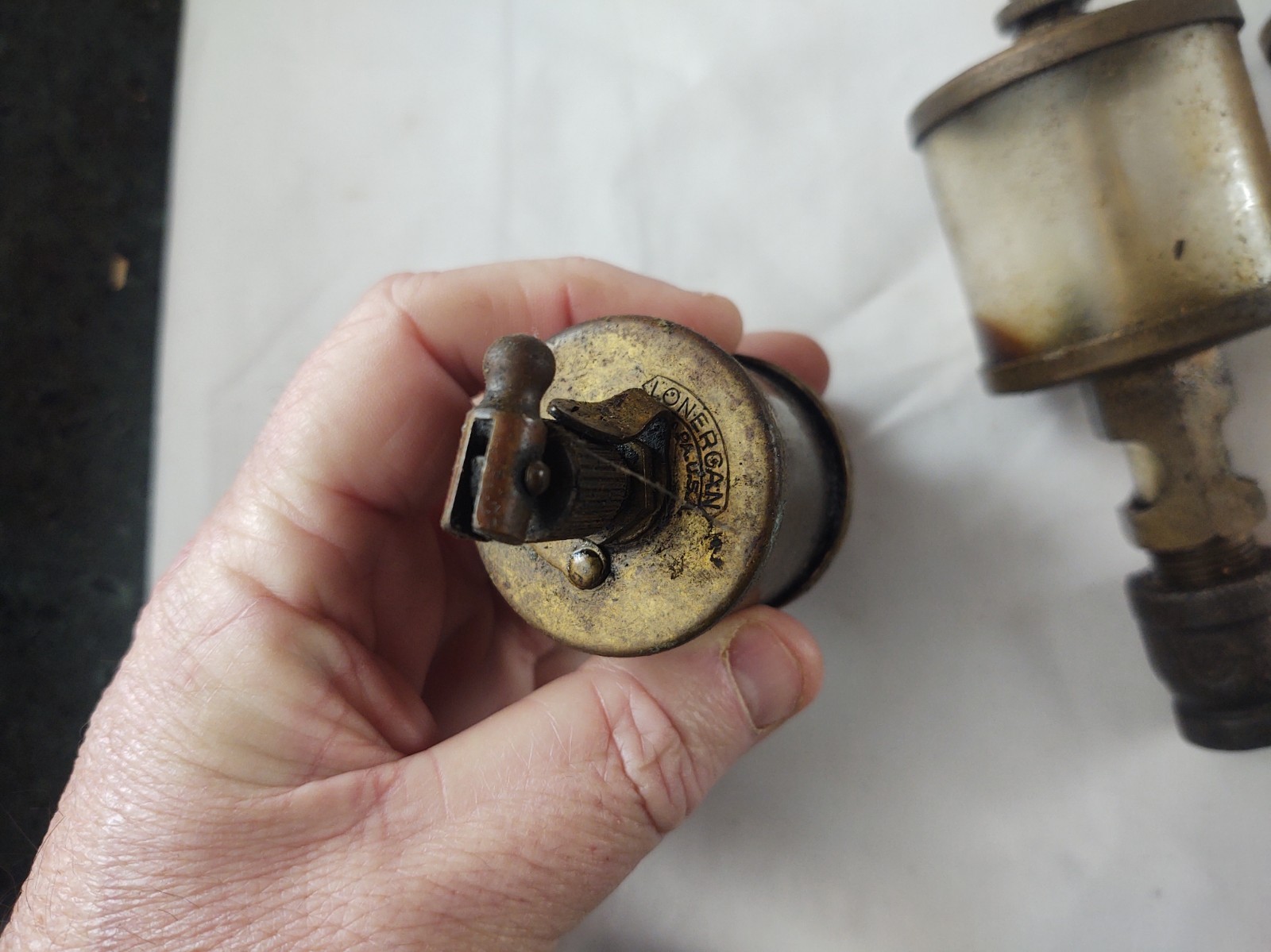 Lot of 4 Antique Vtg Brass Oilers Oil-Rite ,Essex , Lonergan & unbranded