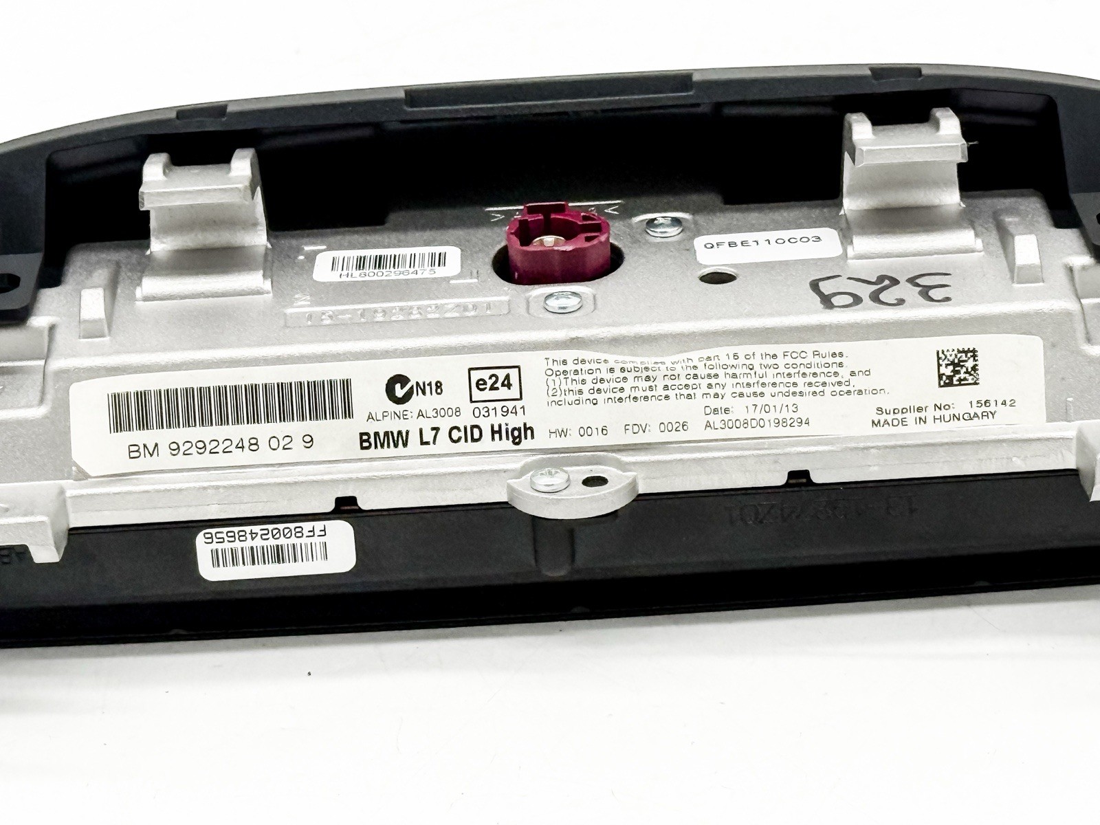 OEM BMW F30 F32 8.8 Inch Navigation Display Monitor Information Screen 9292248