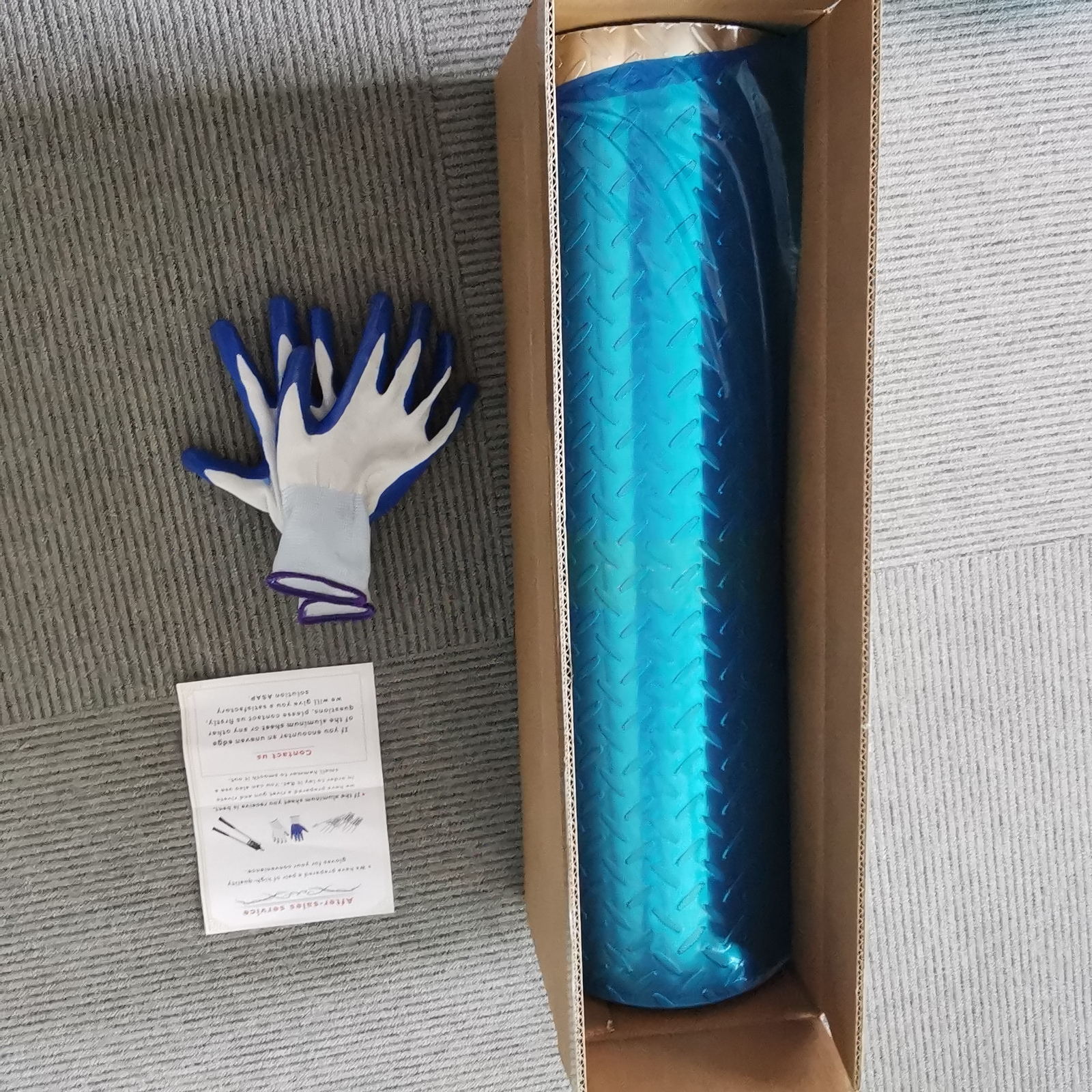 48"x 94.5" Aluminum Diamond Plate Sheet .04”Thick Embossed Trailer, RV, Garages