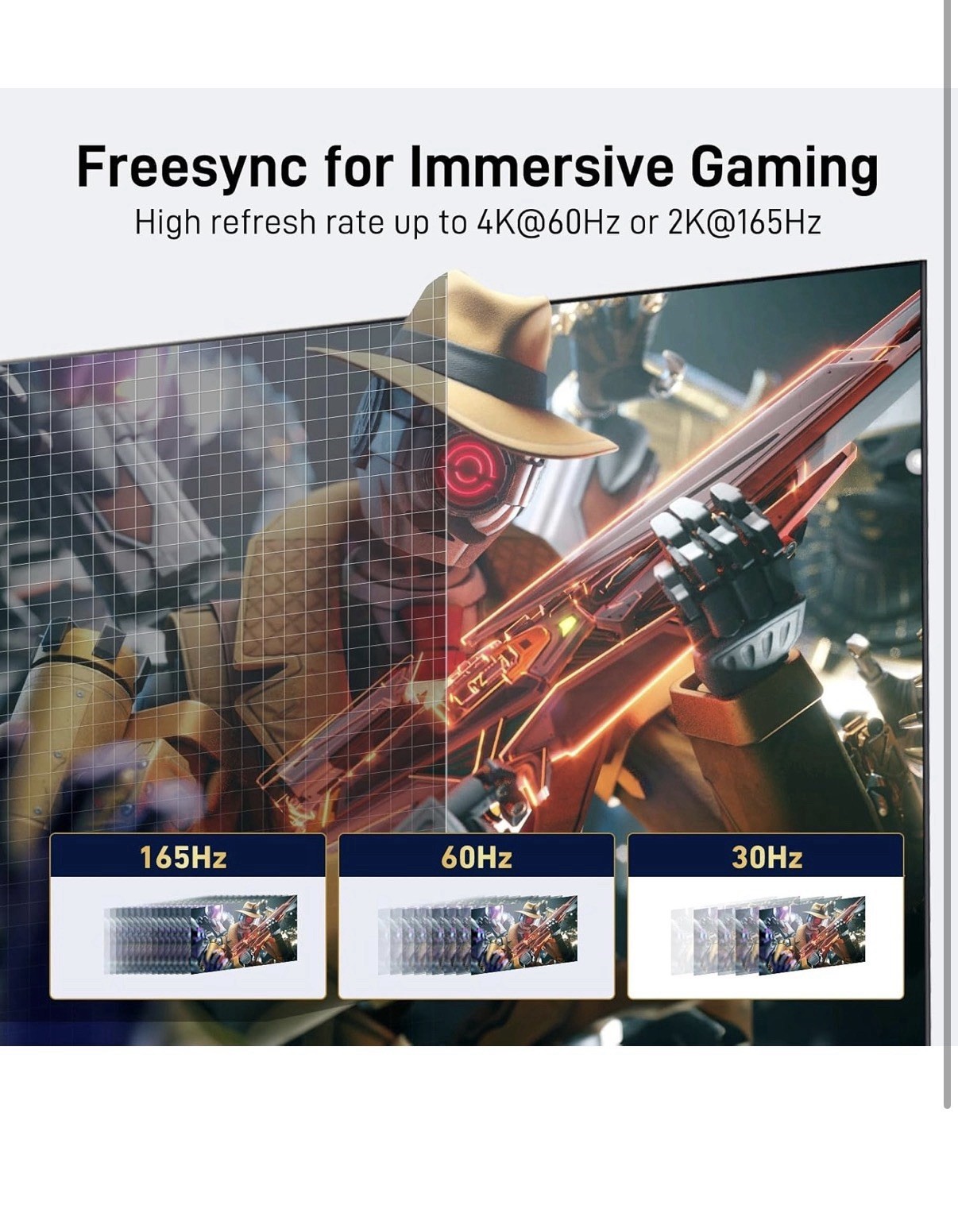 Acer USB C to Displayport Cable 6.6 FT (4K@60HZ 2K@165Hz), Type-C to Displayport