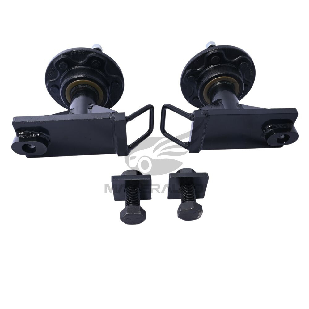 2PCS 6x 5.5 Lug Superior Shipping Container Wheels, Bolt-on Spindle Kit 8000LB