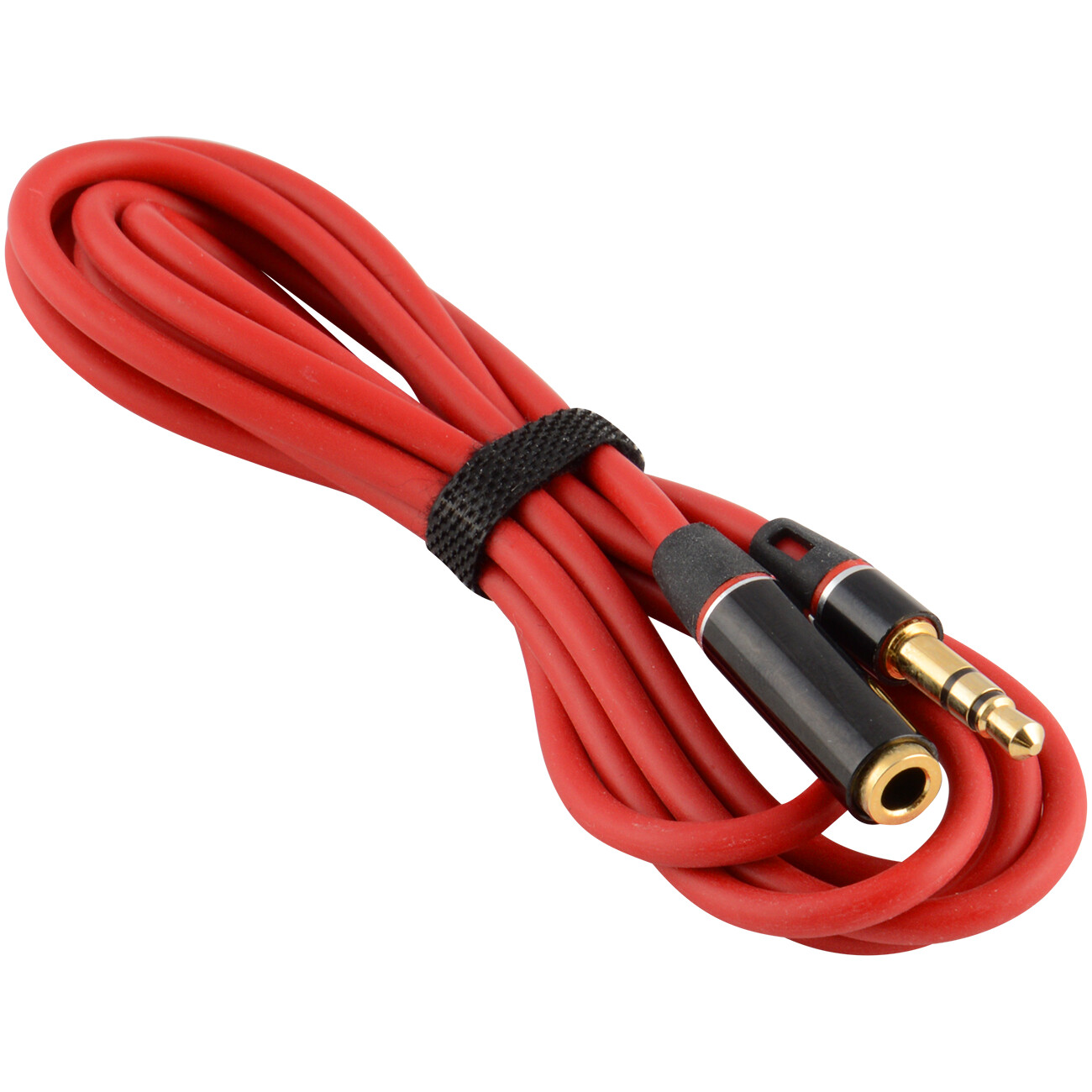 3.5mm 1/8" Stereo Audio Aux Headphone Cable Extension Cord M/F 4ft Red