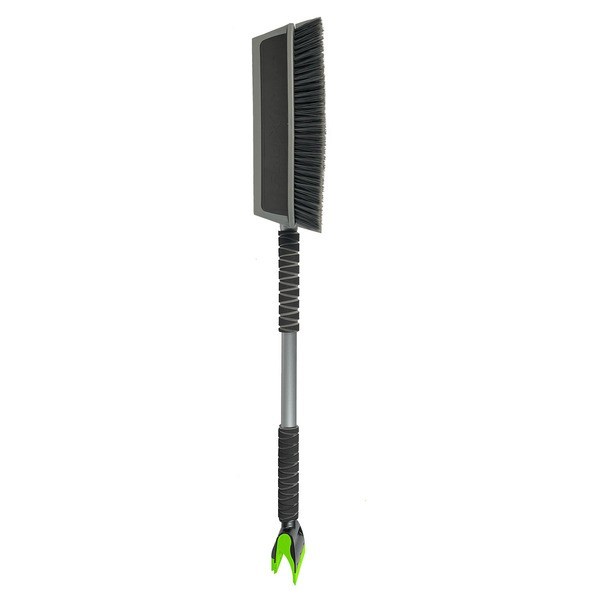 Heavy Duty 58 in Extendable Snowbrush and Ice Scraper, Neon Green