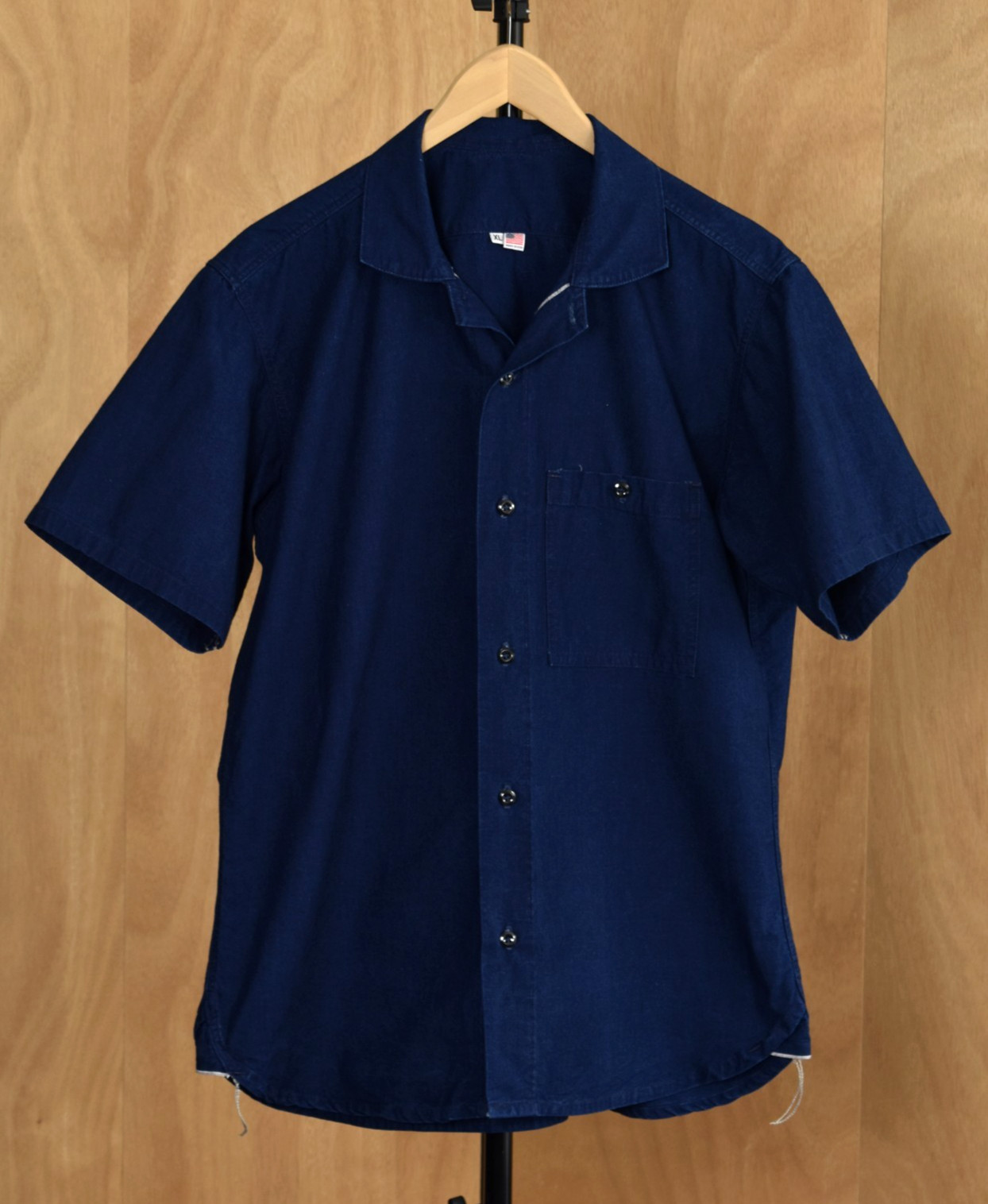 Grease Point (Unlabeled) Selvedge Indigo Chambray Shirt -XL- Cotton Made in USA