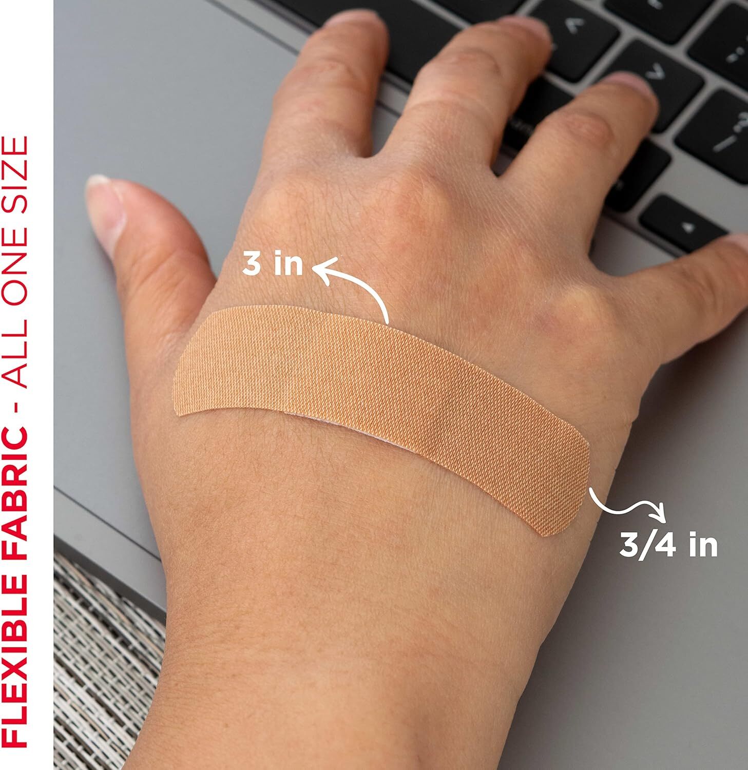 100 Band-Aid Flexible Fabric Adhesive Bandages Wound Cut First Aid All One Size