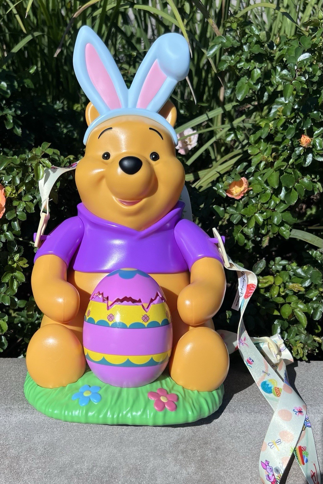 Disney Parks 2026 Winnie the Pooh Piglet Easter Spring Popcorn Bucket In Hand