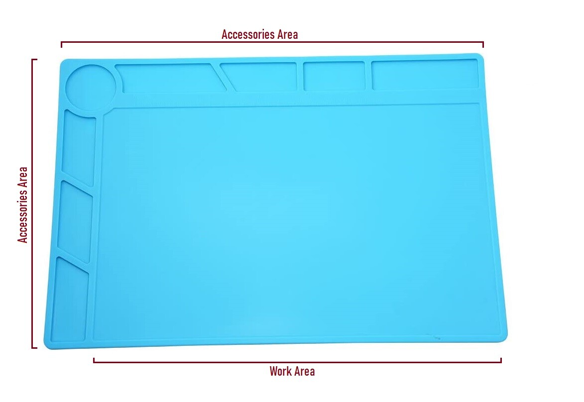 Anti-Static Heat Insulation Silicone Soldering Repair Mat Phone PC Work Desk Pad