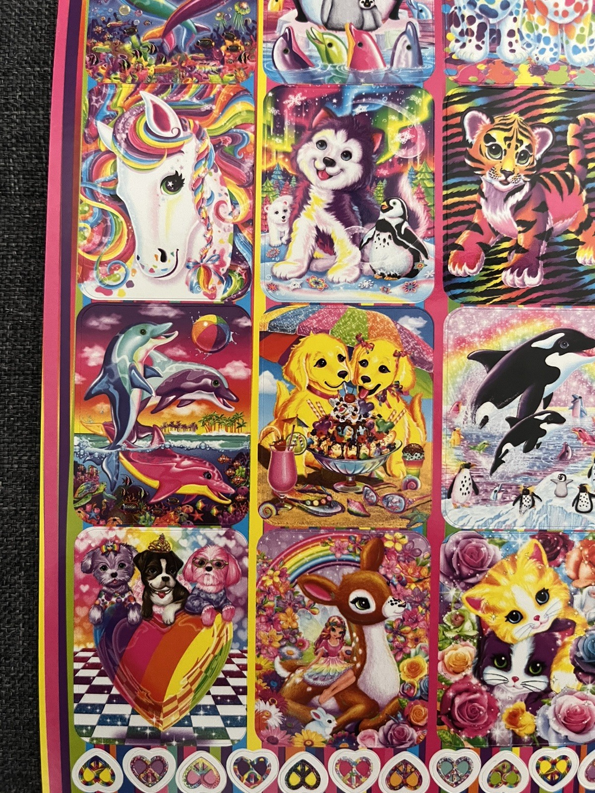 Lisa Frank Sticker Book 5 Sticker Sheets 600 Stickers Lisa Frank Stickers