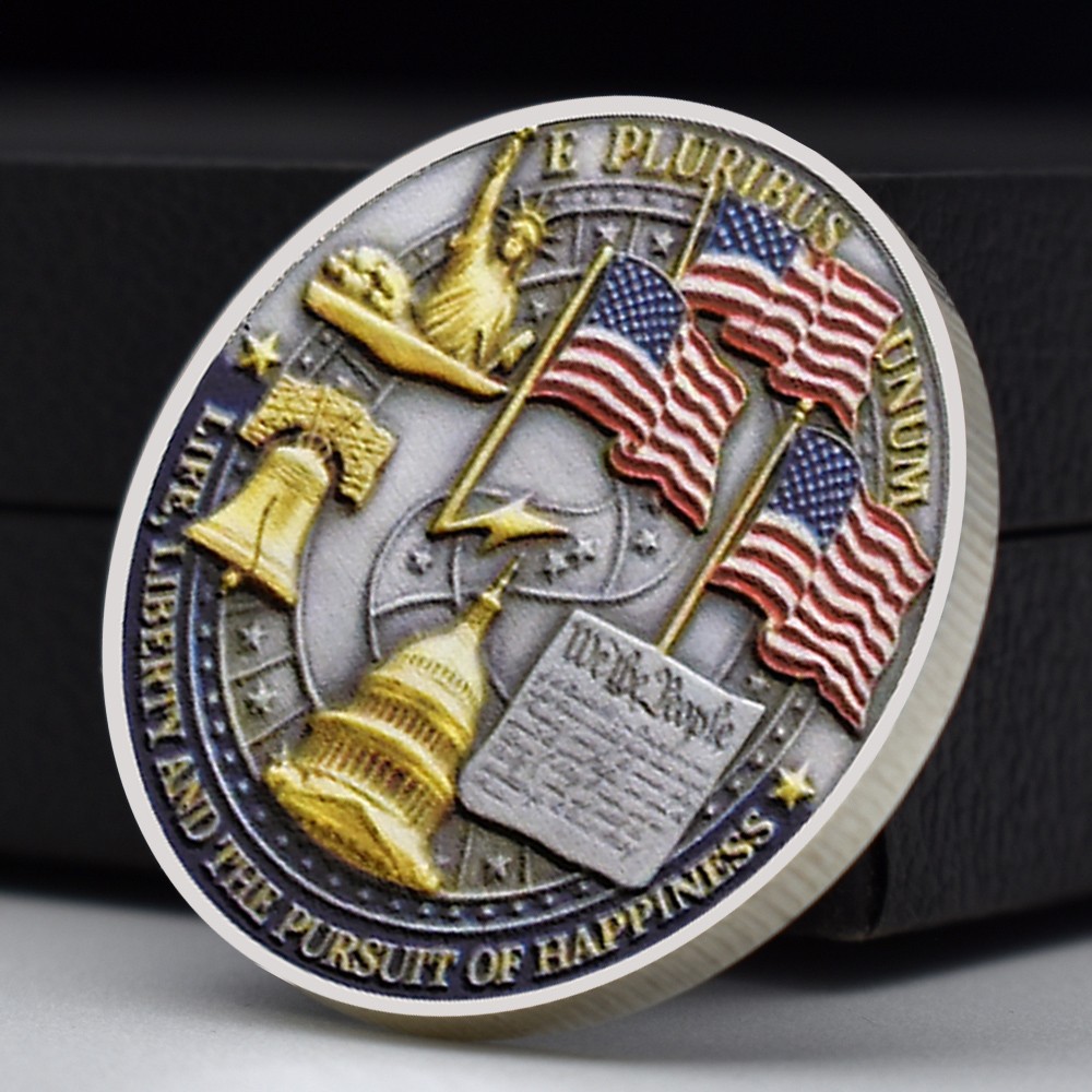 USA 250 Years of Freedom Medal 1776-2026 Bald Eagle Flag E Pluribus Unum Coin