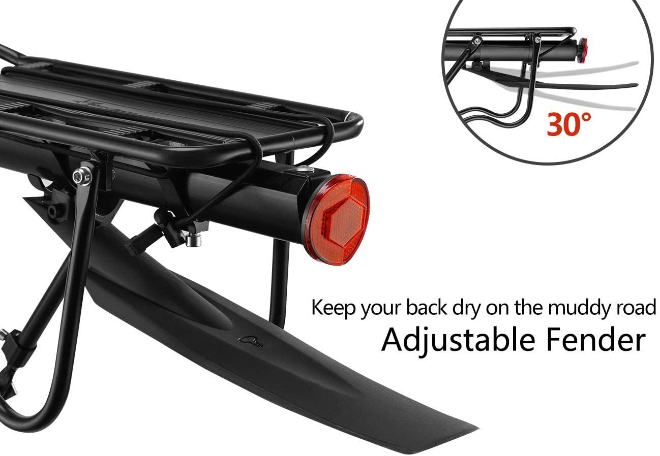 ROCKBROS Bike Cargo Rack with Fender Dual Quick Release load 110-165lbs
