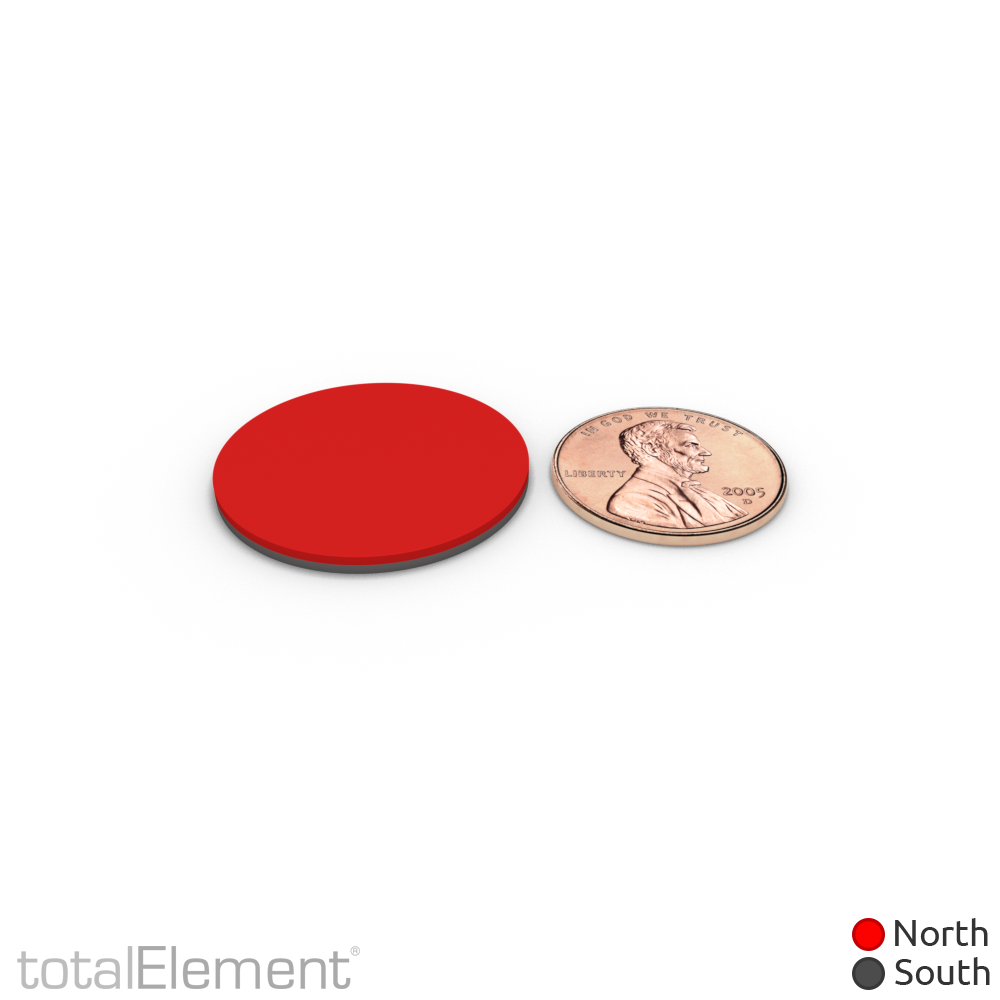 1 x 1/16 Inch Neodymium Rare Earth Disc Magnets N52 with Adhesive (10 Pack)