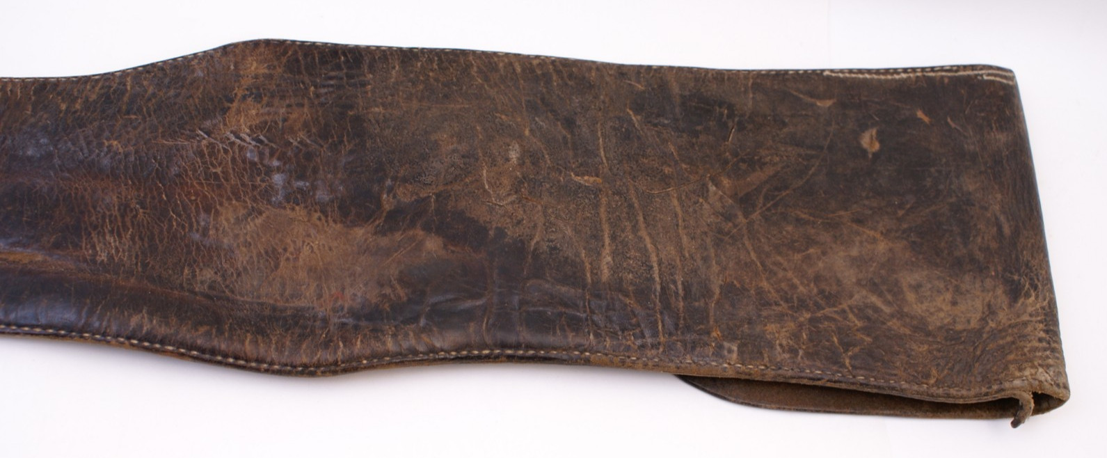 ANTIQUE LEATHER RIFLE or SHOTGUN CASE - ORIGINAL