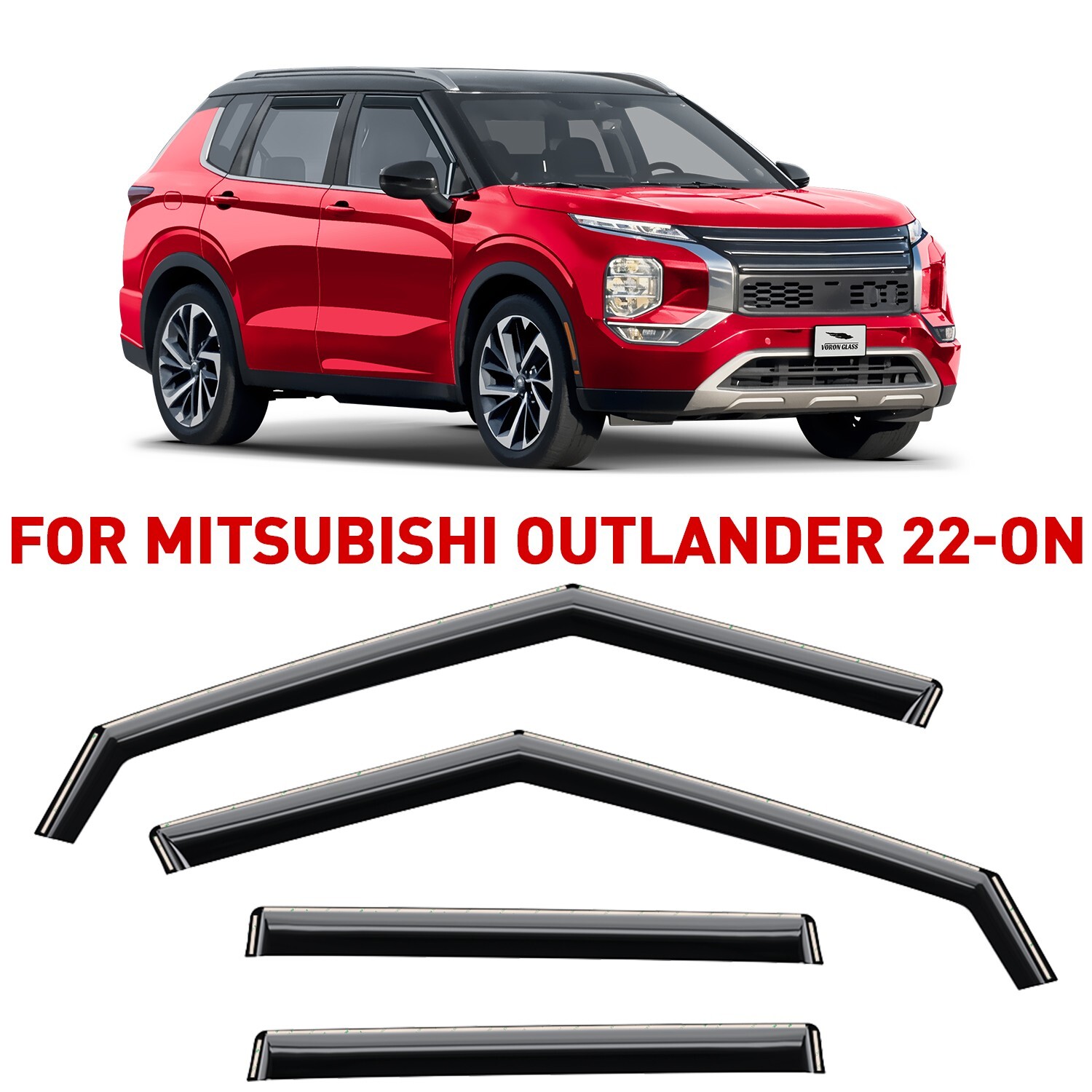 Rain Guards Vent Visors Shade for 2022-2025 Mitsubishi Outlander