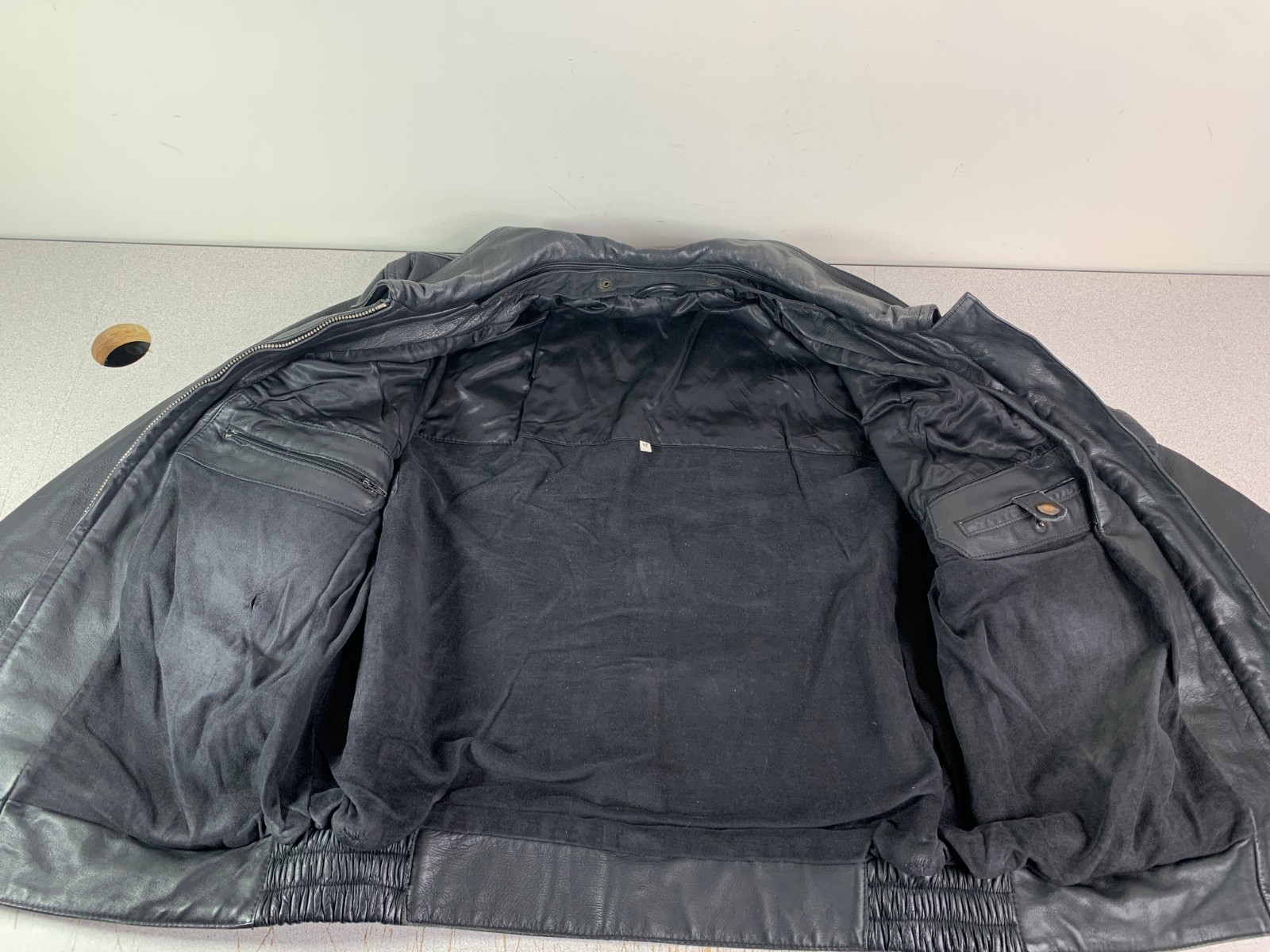 Spieth & Wensky German Polizei Police Leather Motorcycle Jacket RiRi Zip GR 42