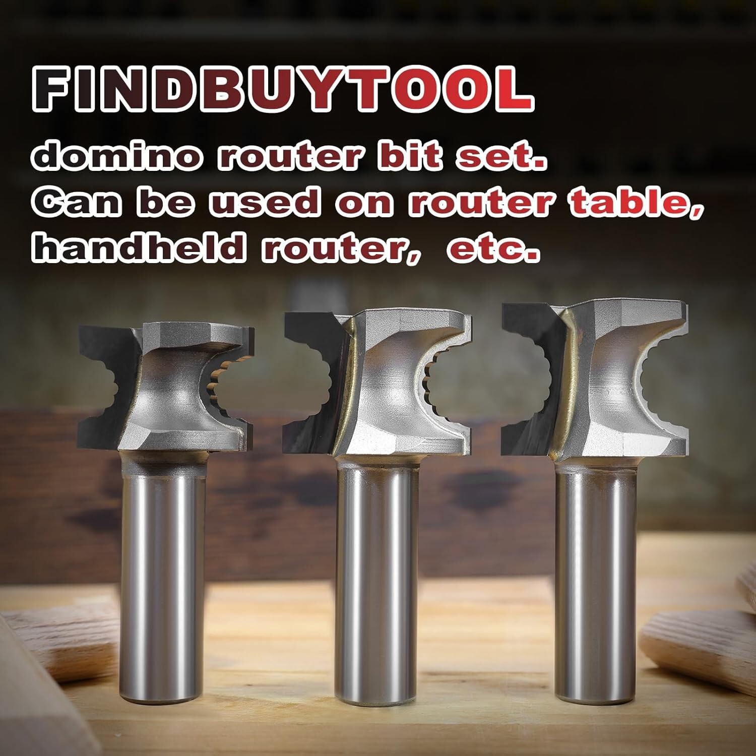 Find Buy Tool Domino Carbide Router Bits Set for Festool Tenons D10/D12/D14 3PCS