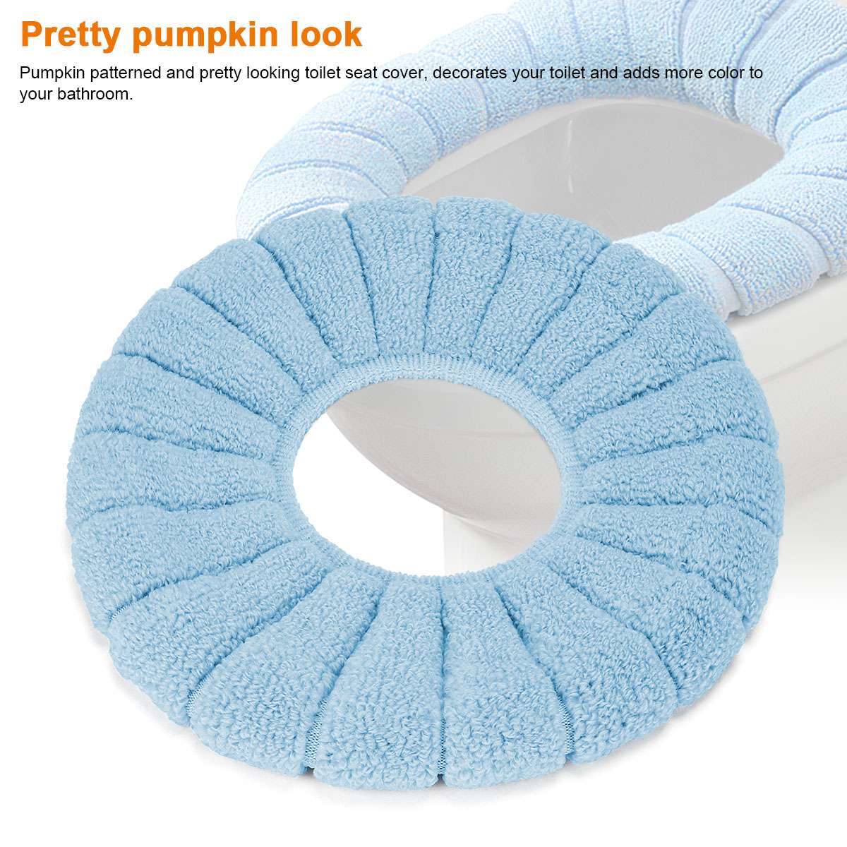 1/2/4x Bathroom Toilet Seat Closestool Cushion Washable Soft Cover Mats Warmer