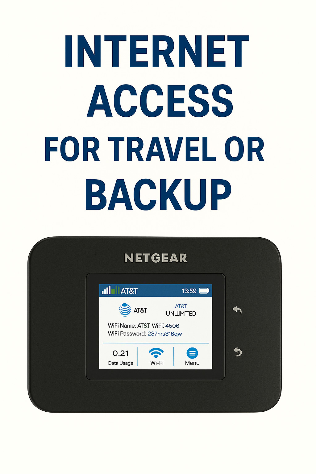 🔥Netgear 815S Hotspot with AT&T or T-Mobile Unlimited Data | 3-Day Free Trial |