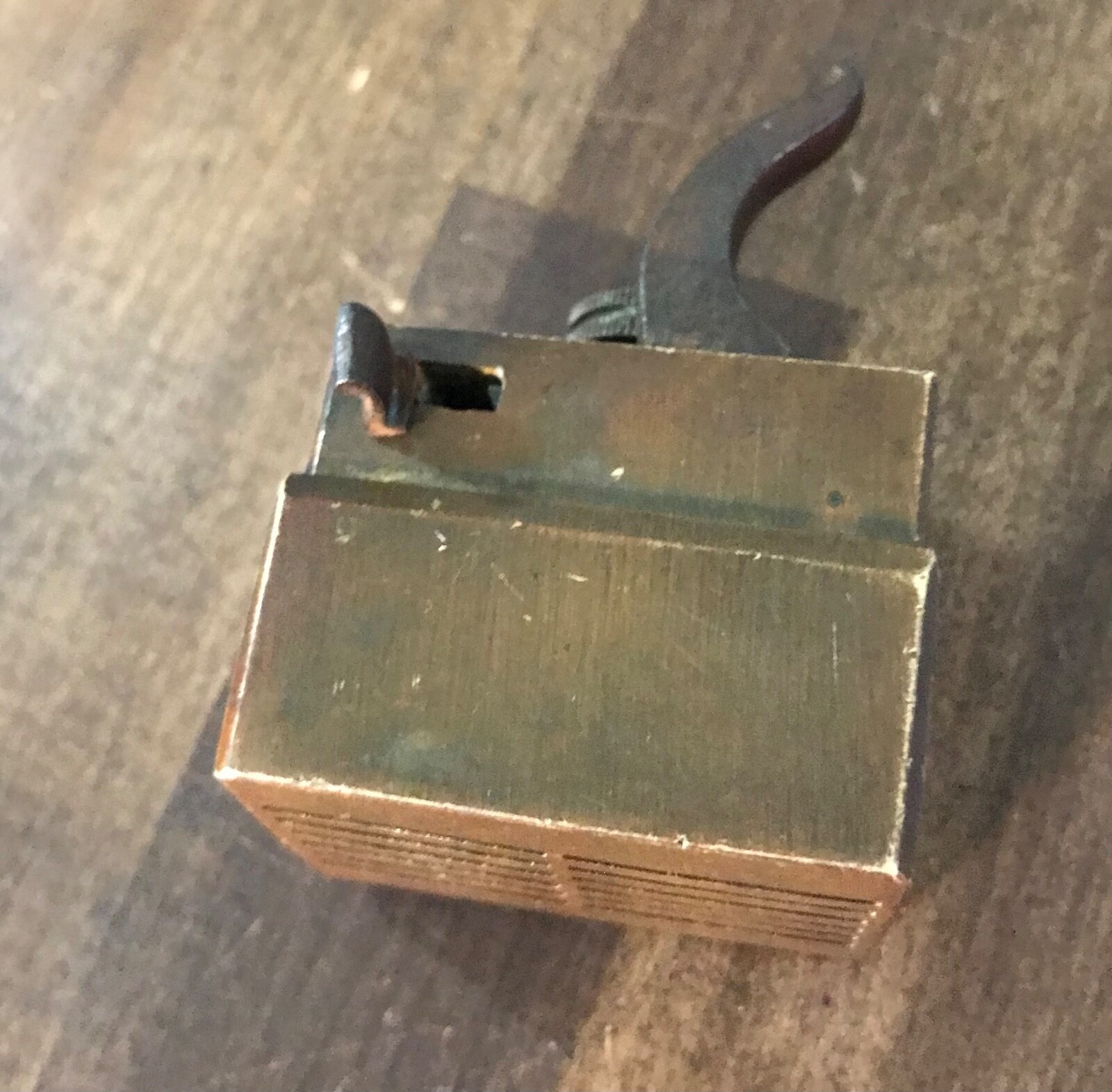 Antique Brass Square brass scarificator 1700 TO 1900