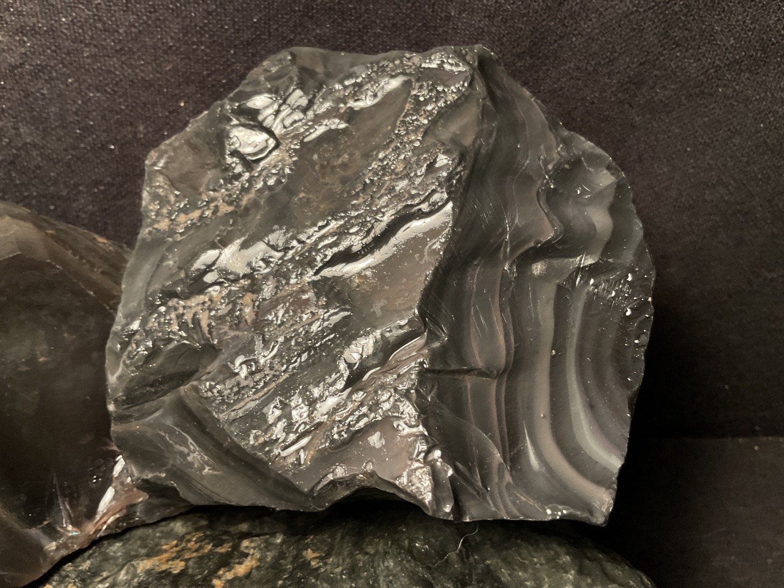 ~RW~ ROUGH/UNPOLISHED "OREGON OBSIDIAN" FOR KNAPPING ~~ 12 POUNDS