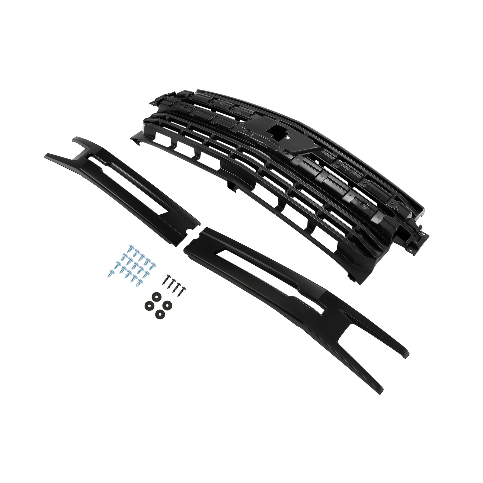 Matte Black Front Bumper Upper Grille For Chevy Silverado 1500 2019-2022 2021