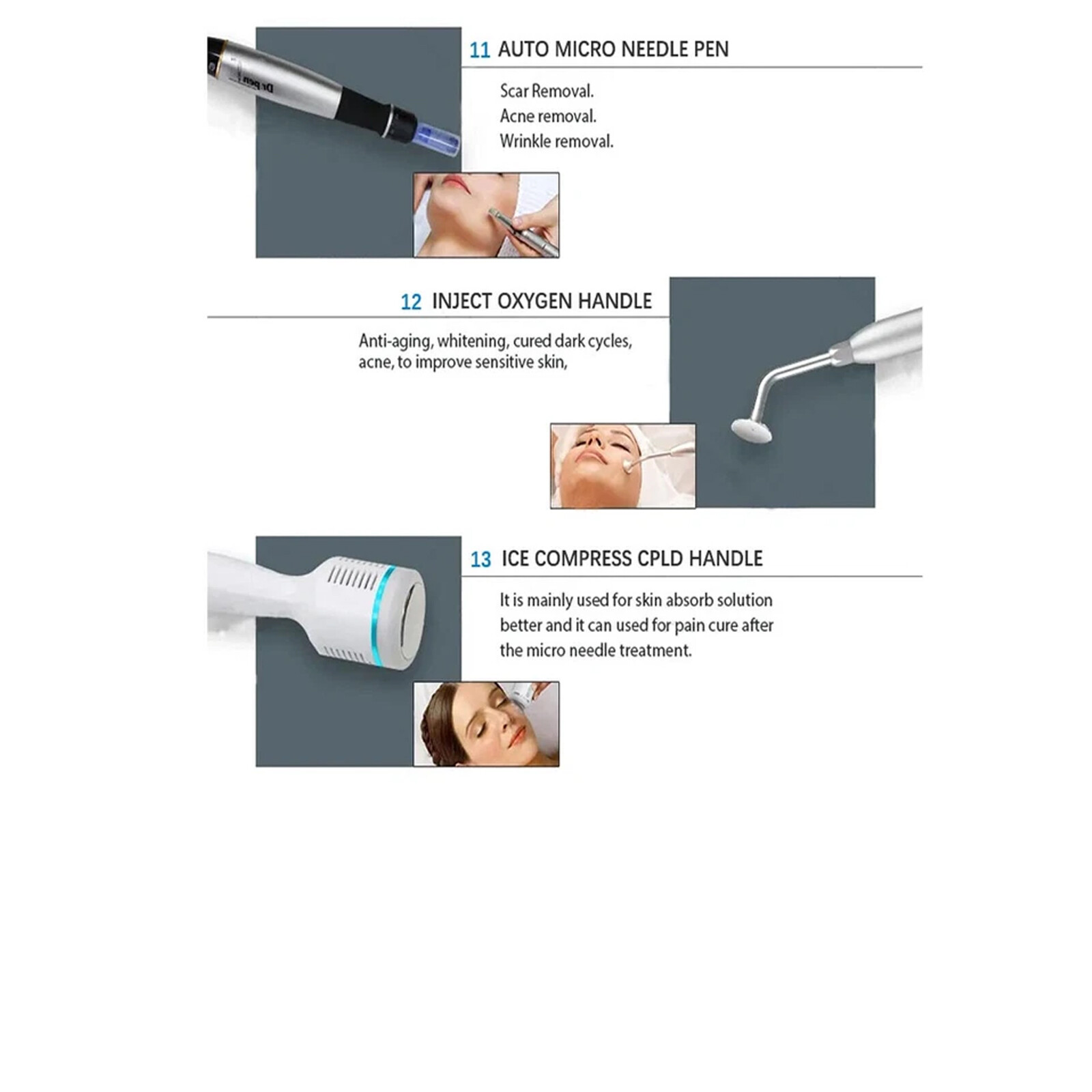 14in1 Hydra Spa Facial Beauty Machine Hydro Dermabrasion Skin Cleaning Face LijK