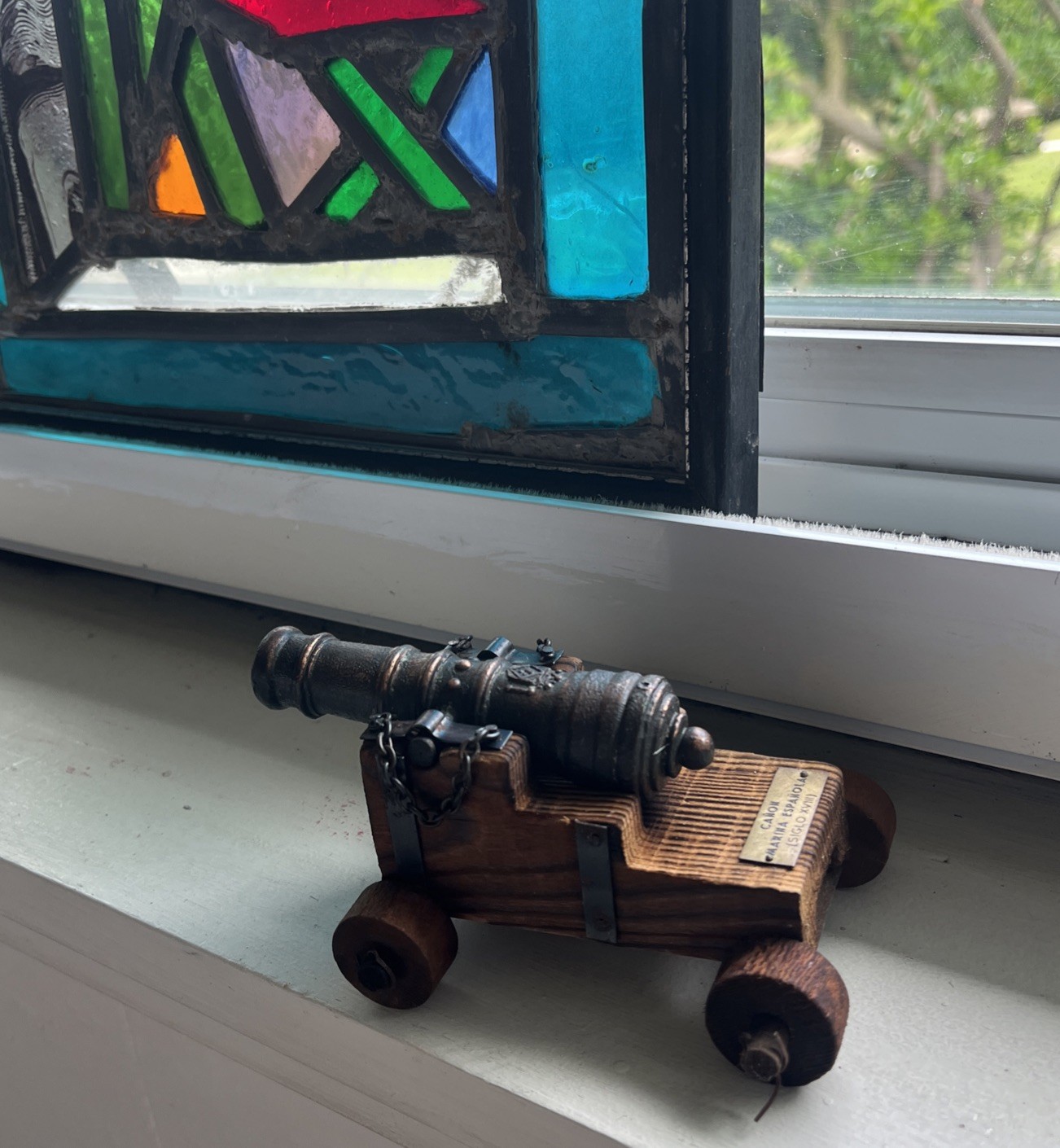 Vintage Model Antique Cannon Replica Canon Marina Espanola Siglo XVIII