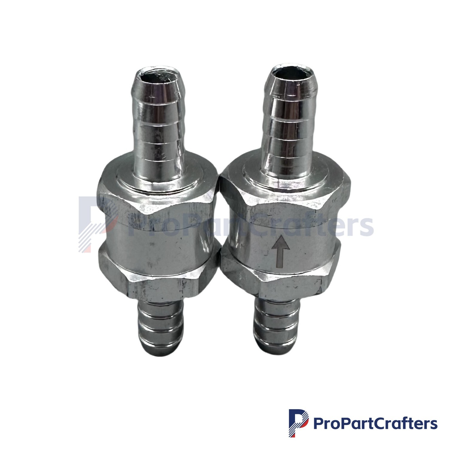 2 Pack 3/8" 10mm Fuel Line Inline Check Valve Fuel Diesel Gas One Way Non Return