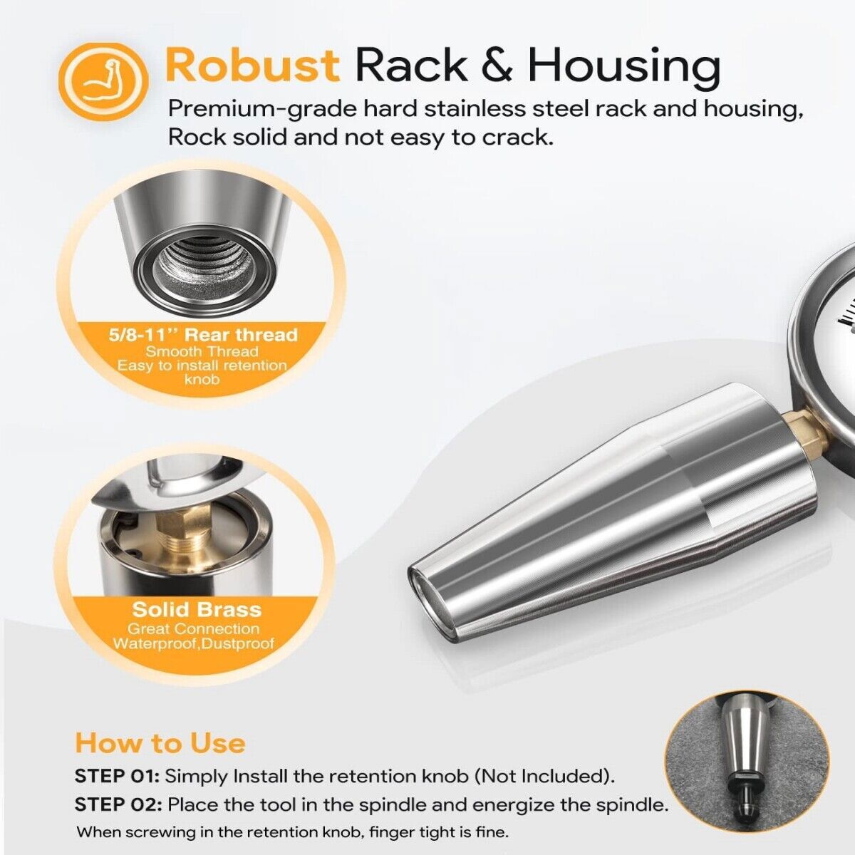 For All CAT 40 Machines & Bt 40 Spindle Drawbar Force Gauge Tester Checker Tool