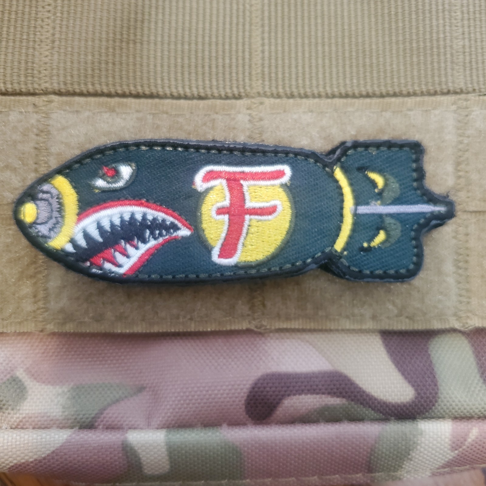F BOMB Tactical Morale Patch Hook and Loop