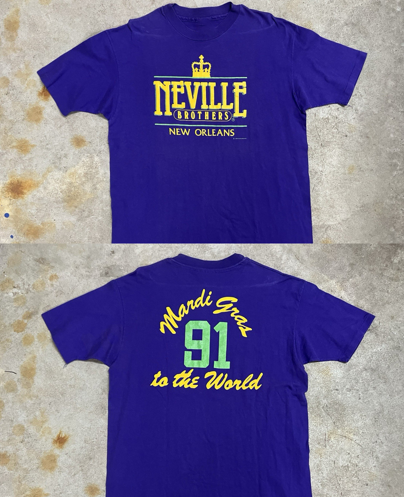 The Neville Brothers concert Purple T-shirt S to 5XL NZL869