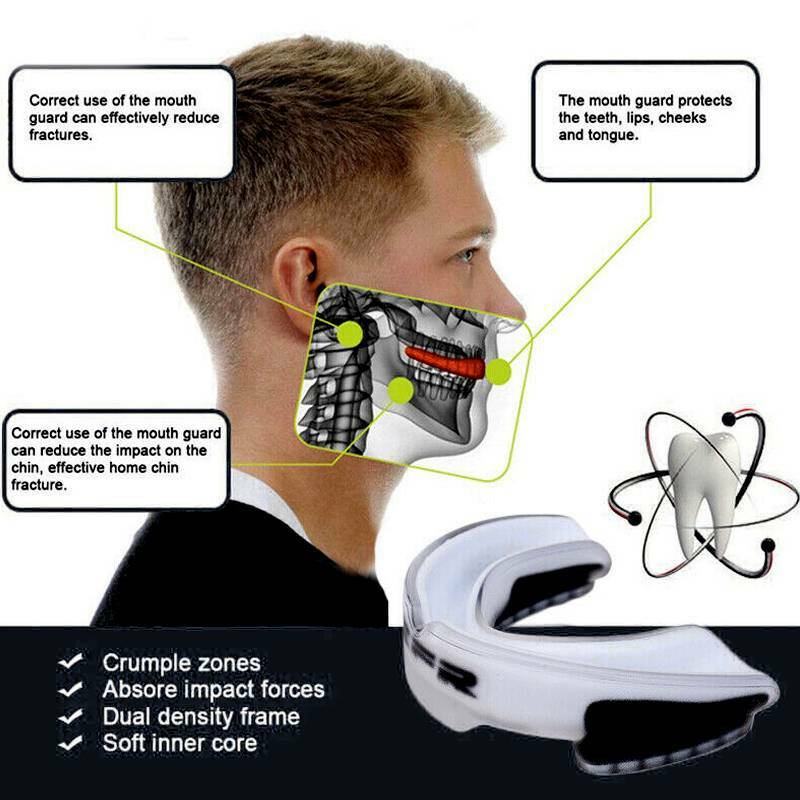 US Mouth Guard Gum Shield Bruxism Dental Teeth Protection Grinding Sports Boxing