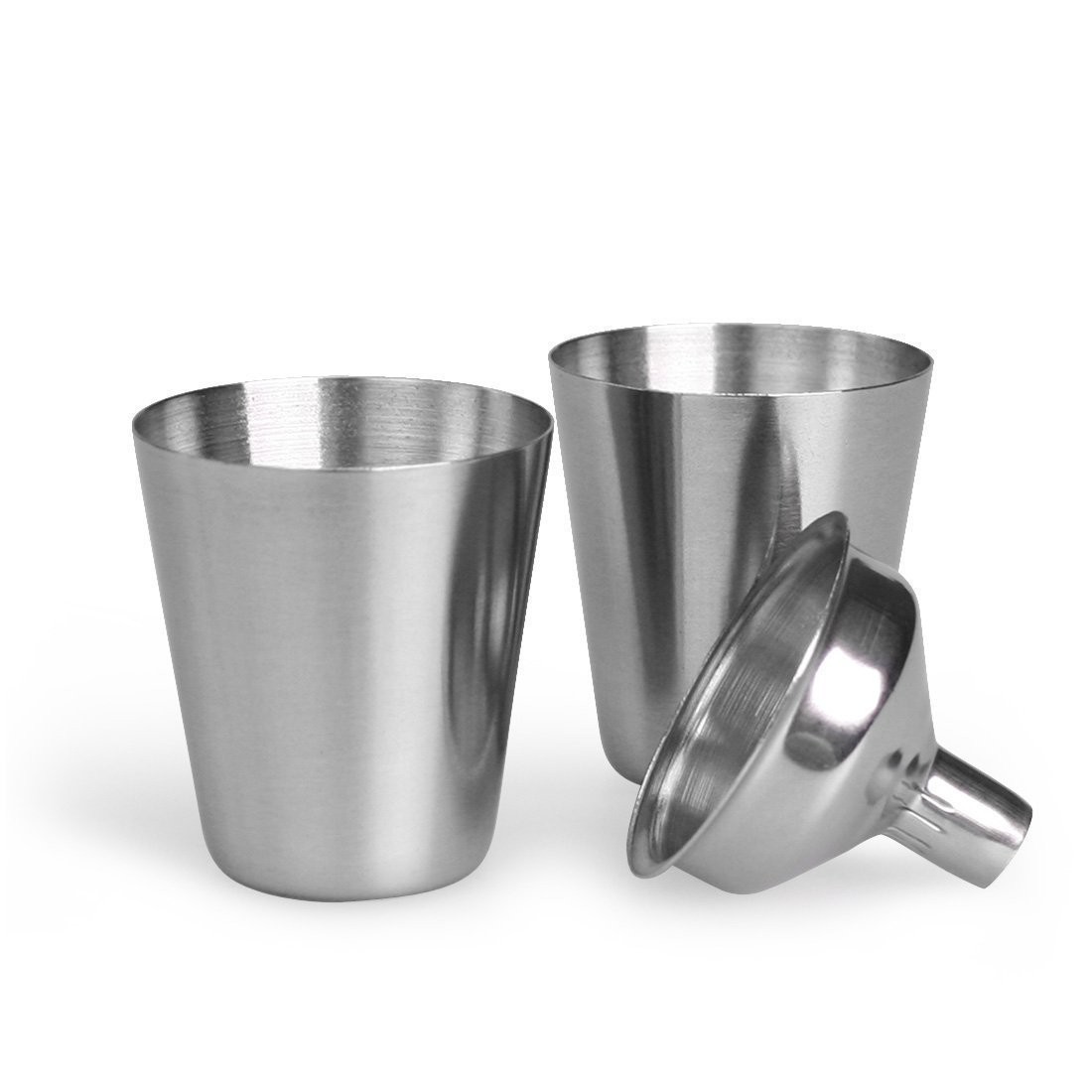 8oz Portable Hip Flask Set Wine Pot Set Stainless Steel w/ 2 Cups 1 Funnel Box