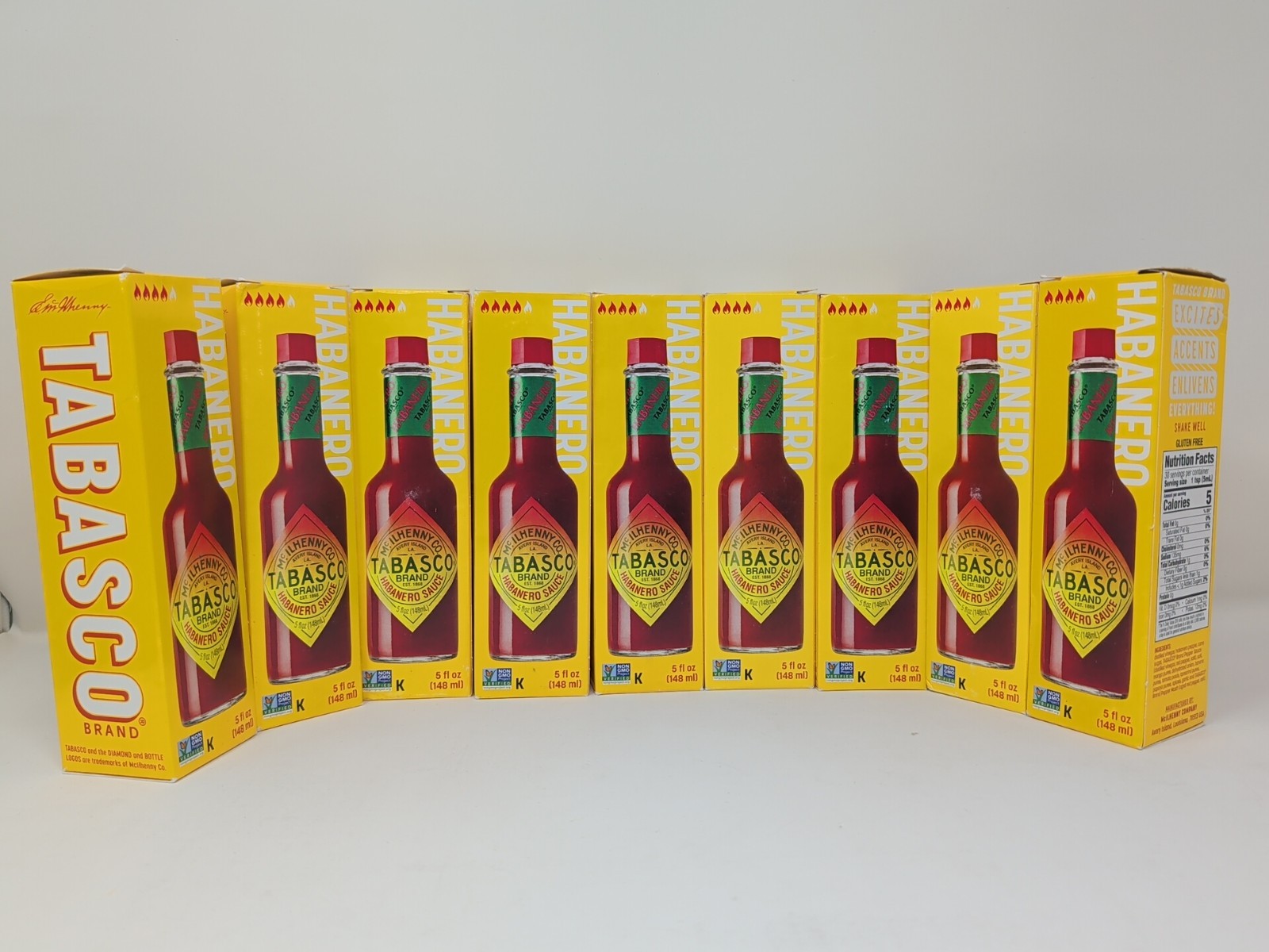 [10 PACK] Tabasco Habanero , Habanero Sauce, Spicy Hot Sauce [5 OZ Each]