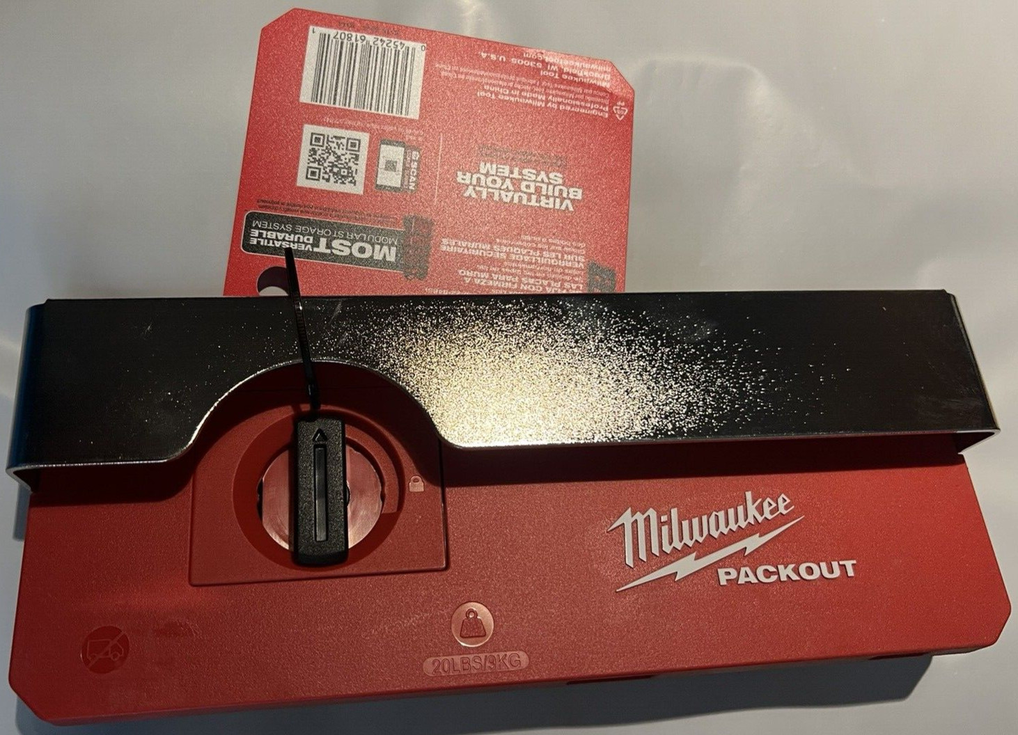 Milwaukee 48-22-8344 PACKOUT Belt Clip Wall Mounted Rack  2.0 Organizer Red