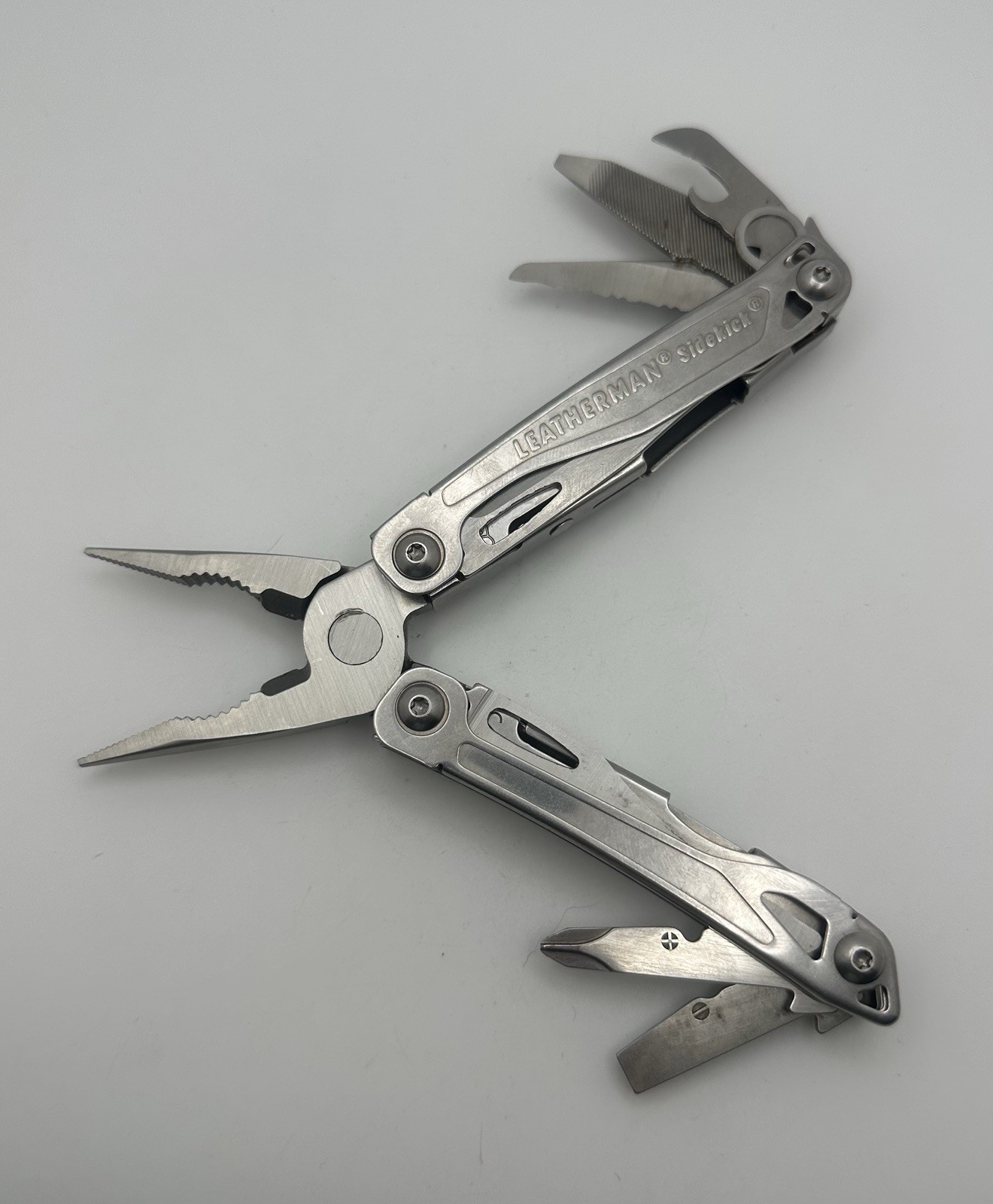 Lot Of 3 Leatherman Stainless Multi Tools Wingman Sidekick And Rev Great Shape
