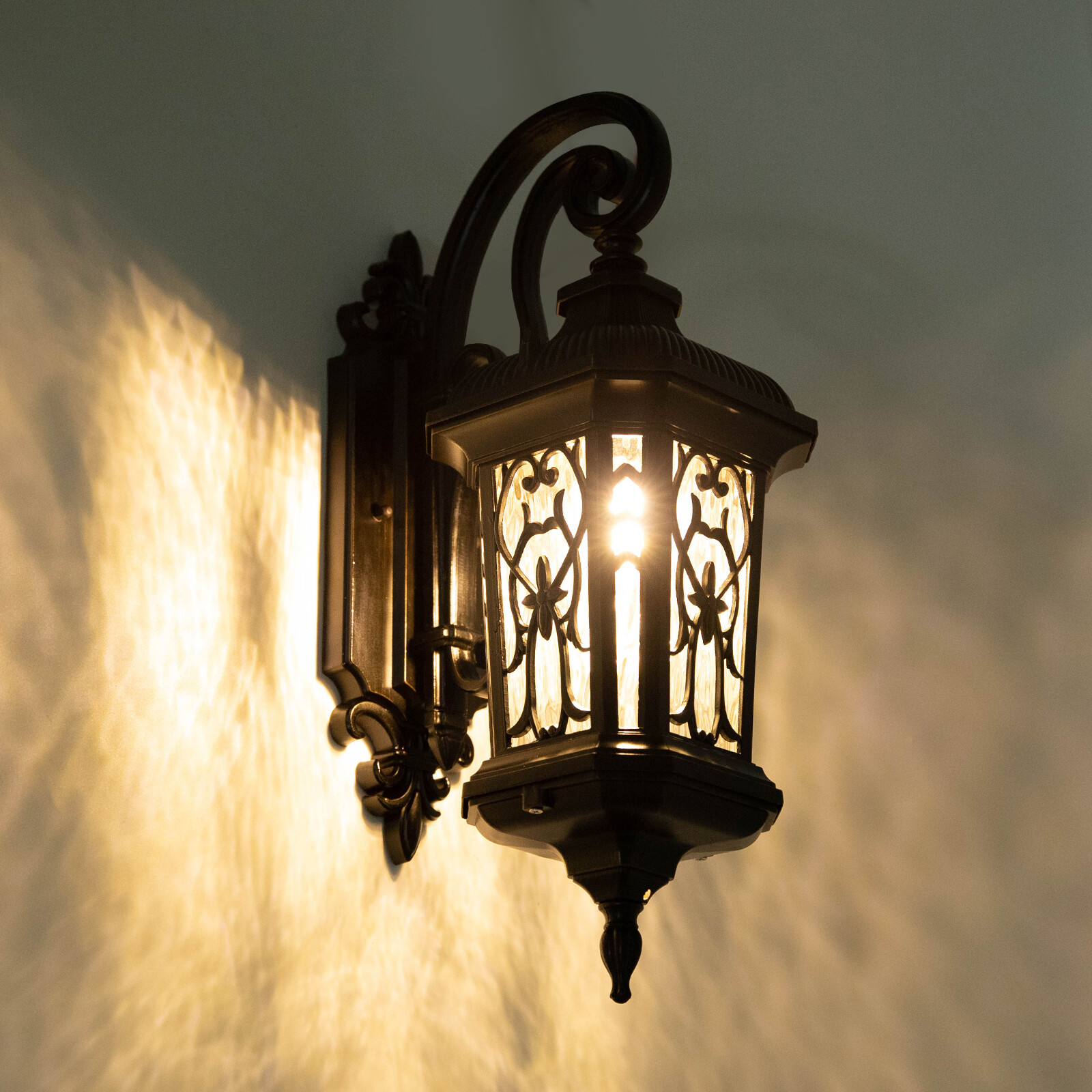 1* Dusk to Dawn Outdoor Wall Sconce Porch Light Exterior Wall Light Fixture