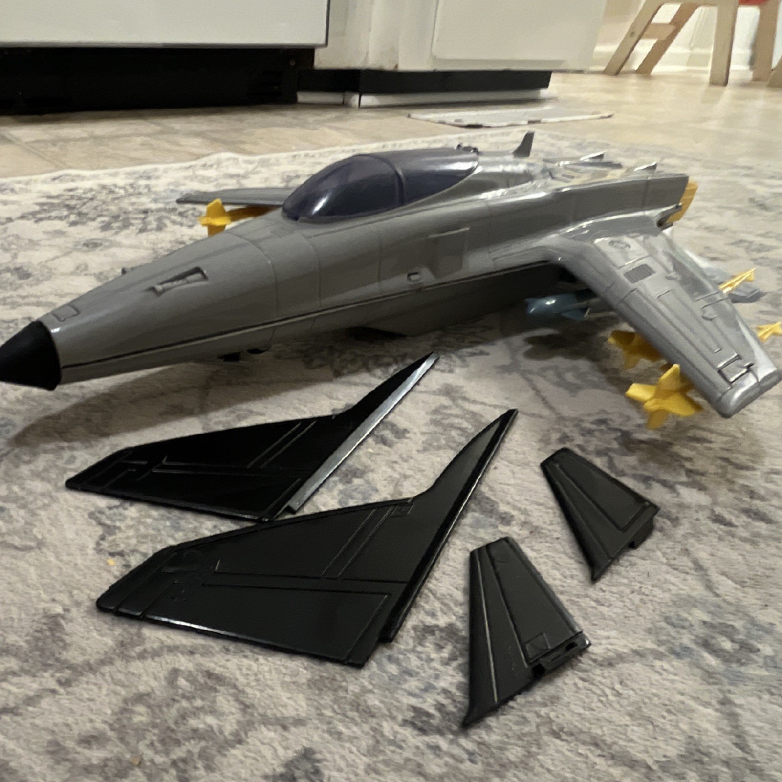 Vintage 1986 GI Joe Conquest X-30 Jet w/ Slip-Stream